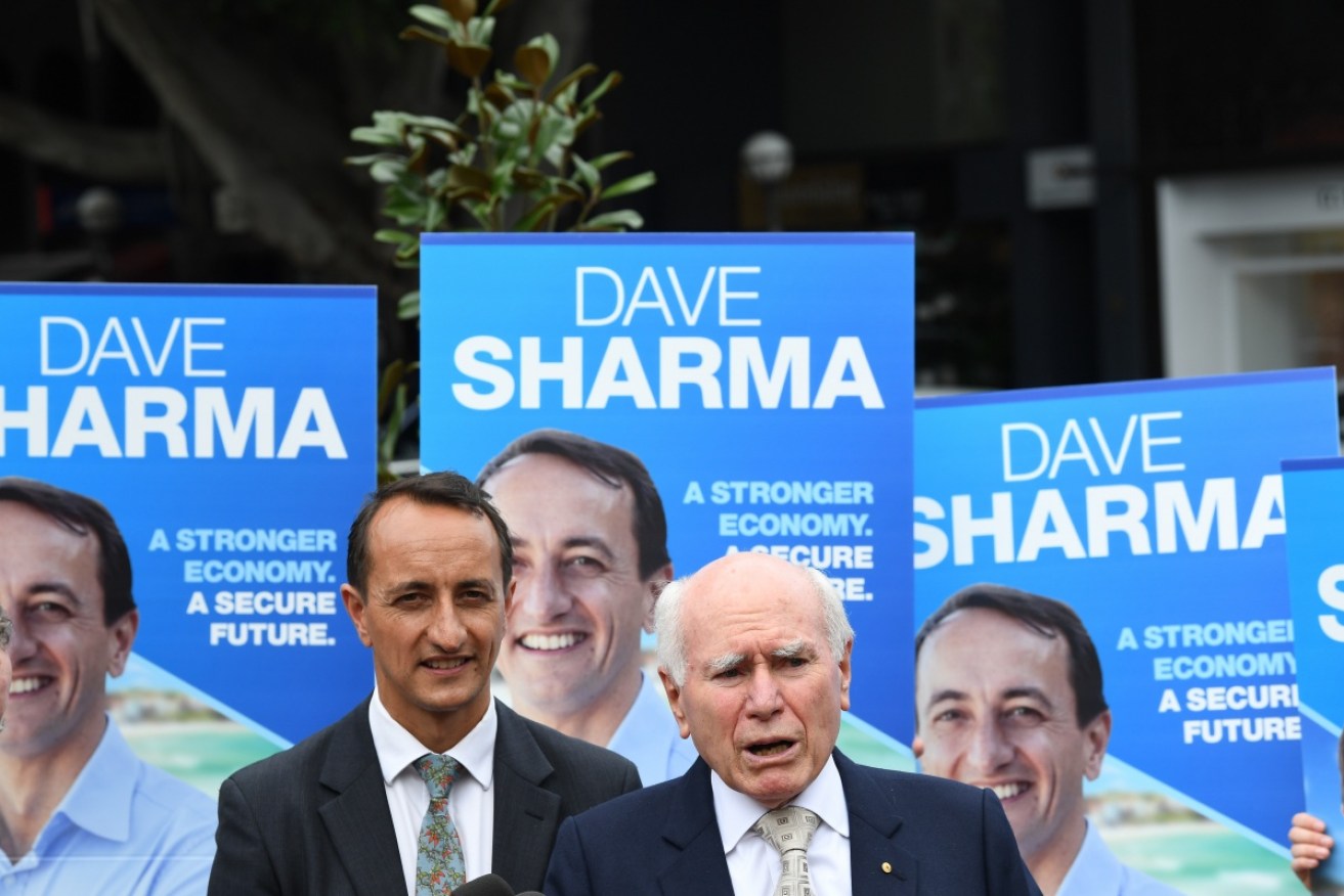 Former Wentworth MP Dave Sharma, pictured with John Howard, should listen to voters, Michael Pascoe writes.