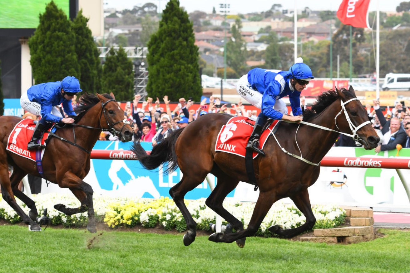 "In a league of her own": Winx passes the post for her fourth Cox Plate.