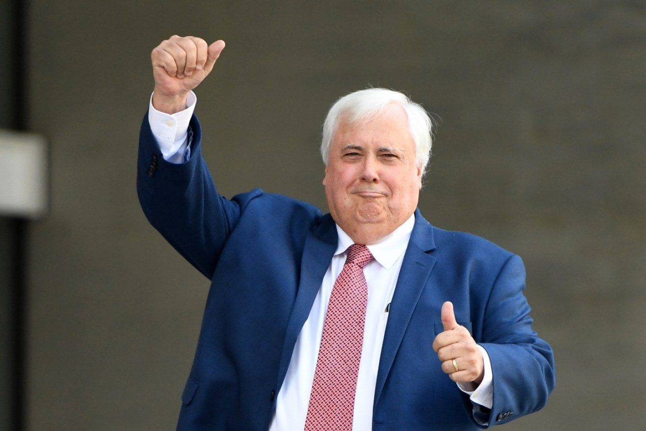 Clive Palmer sent even more texts out on Monday.