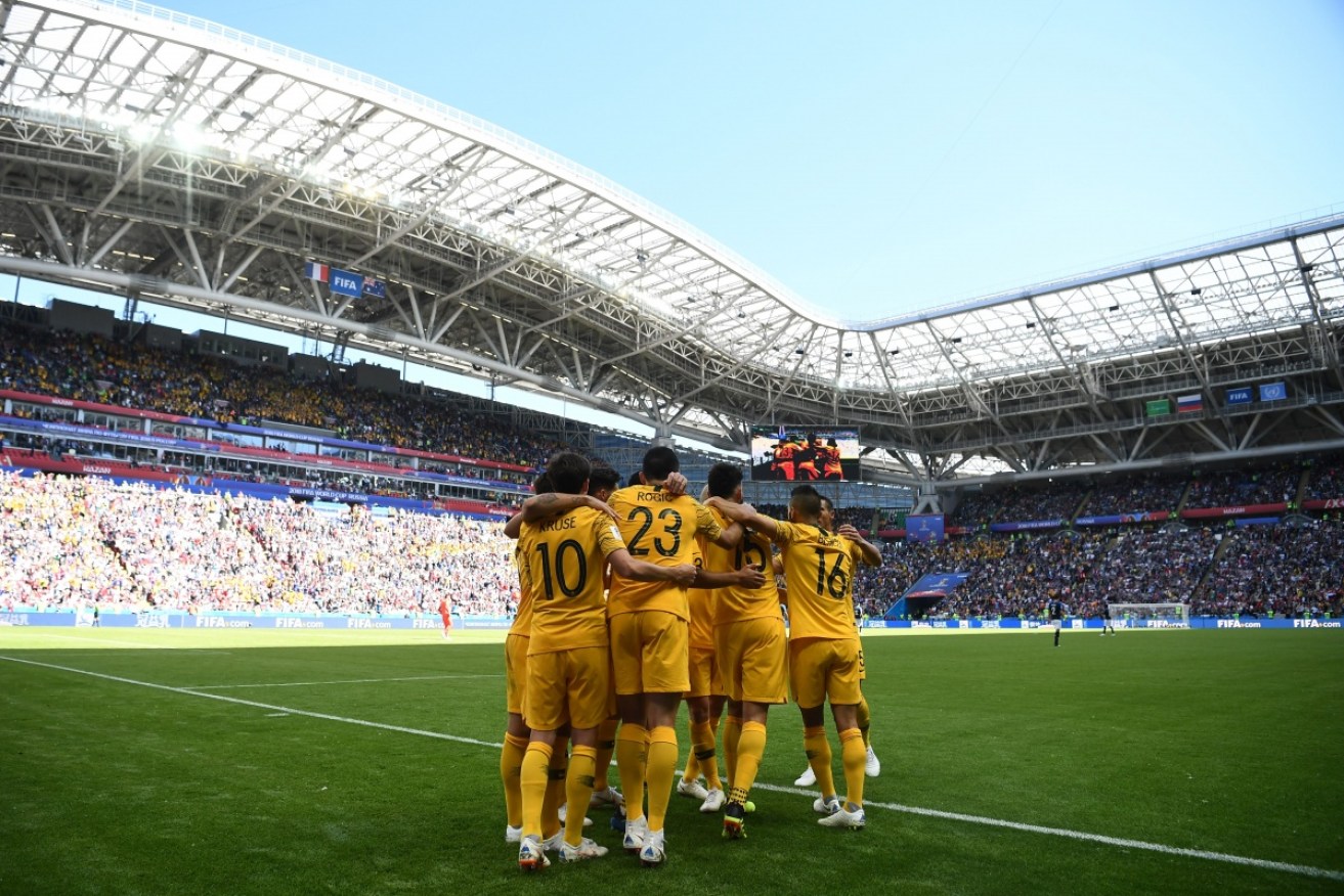 The Socceroos at the World Cup in Russia. In January they defend the Asian Cup.