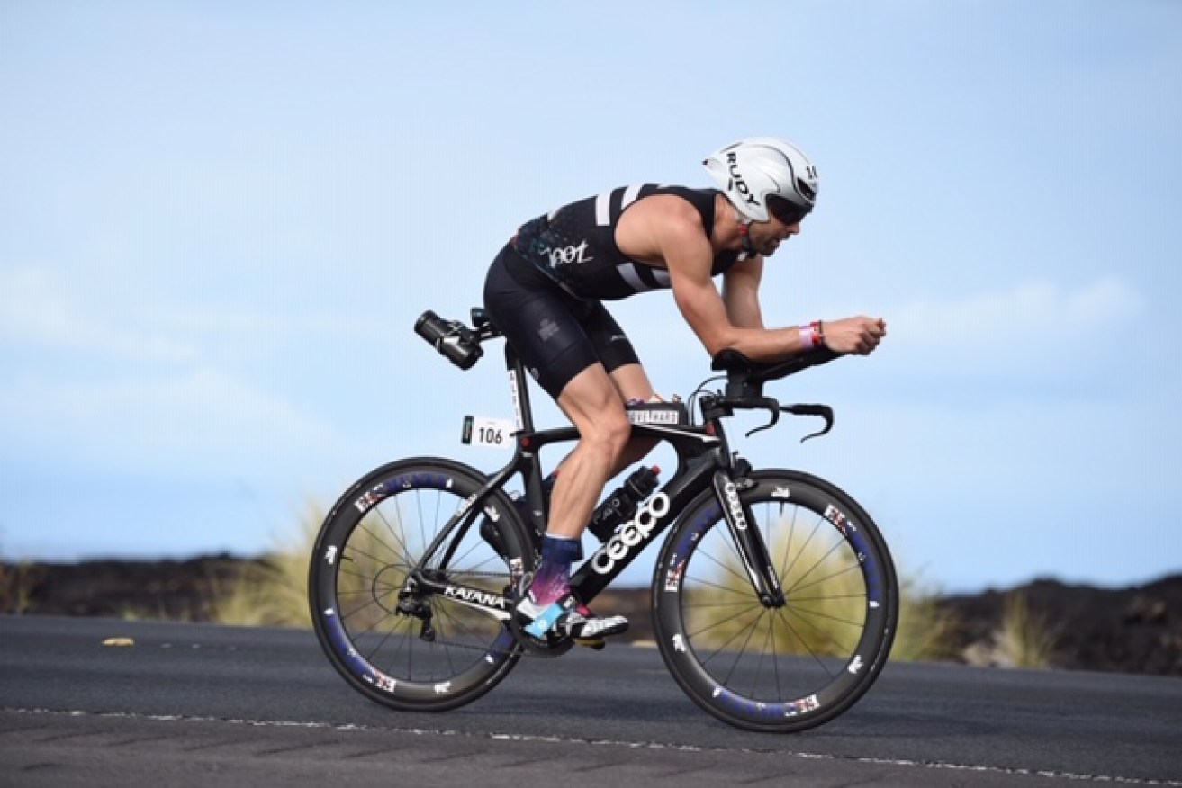 "It was an incredible experience and Sara and Alfie were out there with me," said Leigh Chivers of competing in the Ironman event.