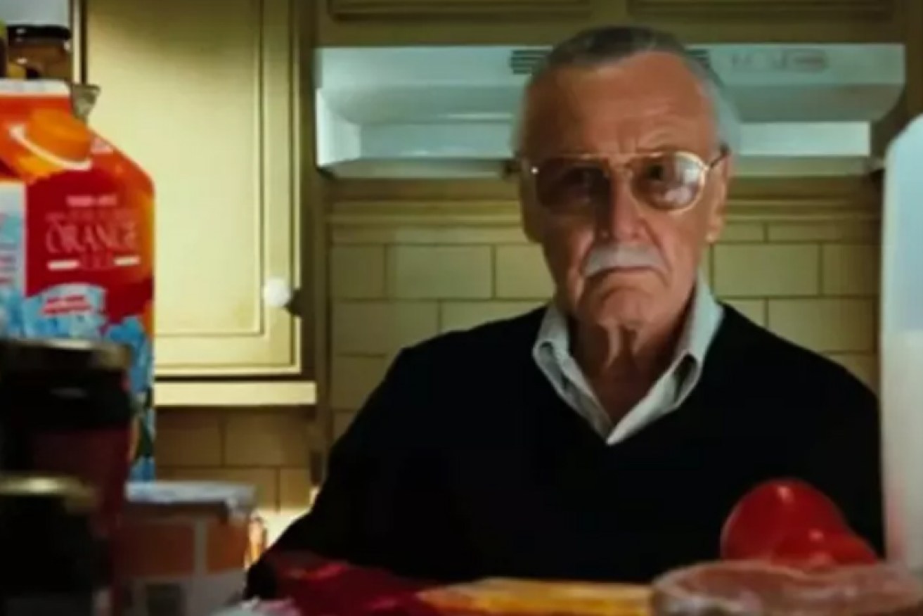 Stan Lee as 'Milwaukee man drinking from bottle' in 2008's <i>The Incredible Hulk</i>.
