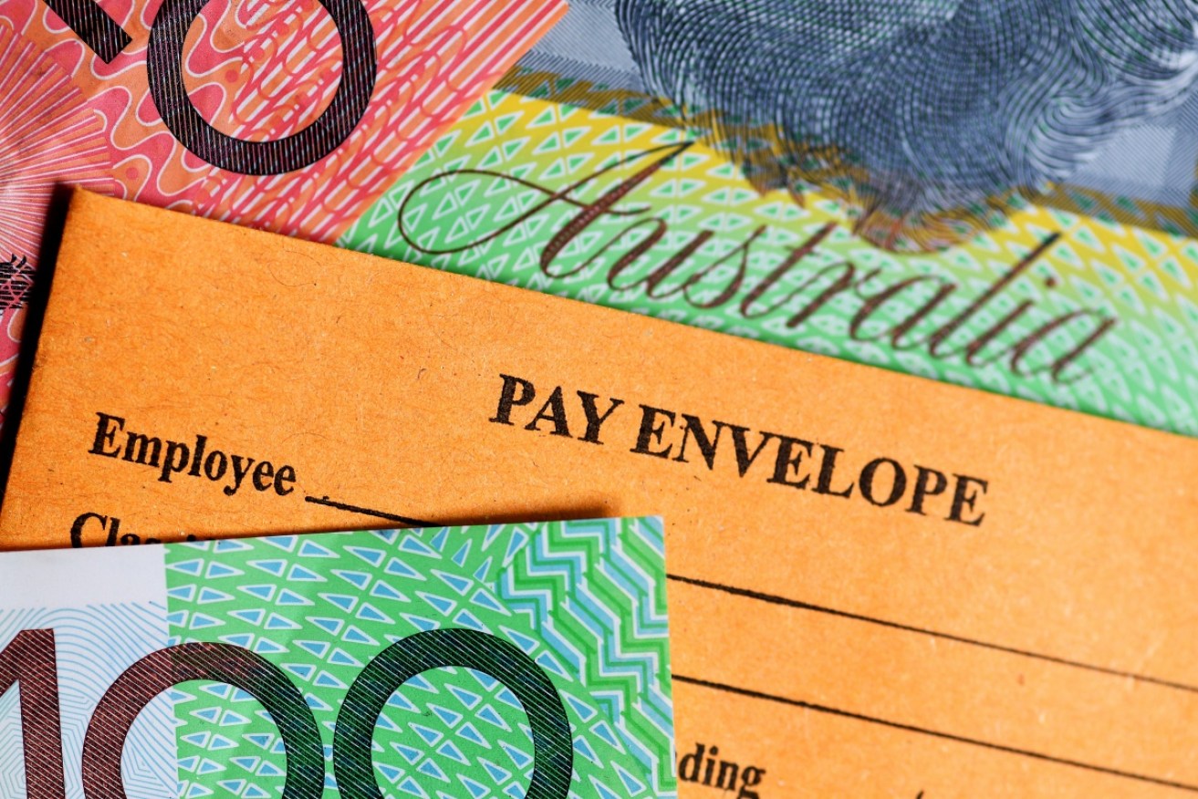 Total hourly rates of pay, excluding bonuses, rose by a seasonally adjusted 2.2 per cent year-on-year, the Australian Bureau of Statistics says.