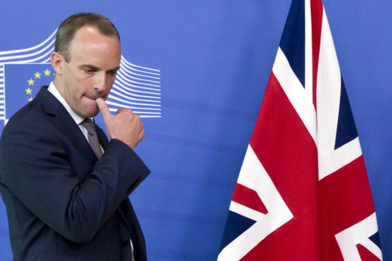 Britain's Foreign Secretary and First Secretary of State Dominic Raab, pictured here during Brexit talks in Brussels in 2018. 