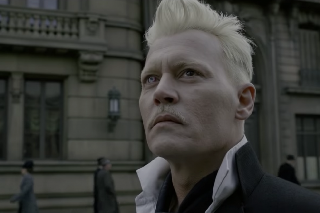 Johnny Depp in the title role of Grindelwald. Photo: YouTube