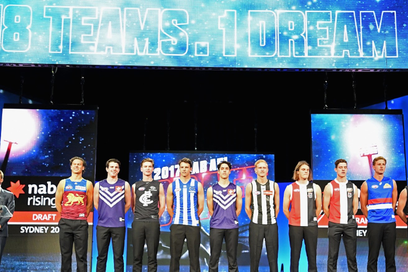 The AFL draft top 10 of 2017 get ready to live the dream.