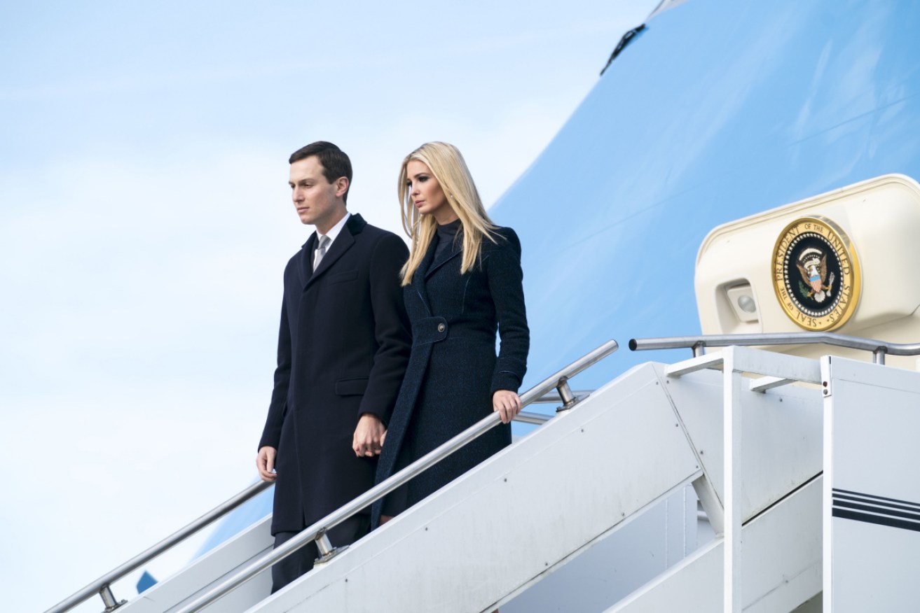 Jared Kushner and Ivanka Trump descend from Air Force One in Pittsburgh. The Democrats are already laying out lines of inquiry that could quickly lead not just to President Donald Trump and his White House aides, but also to his immediate family. 