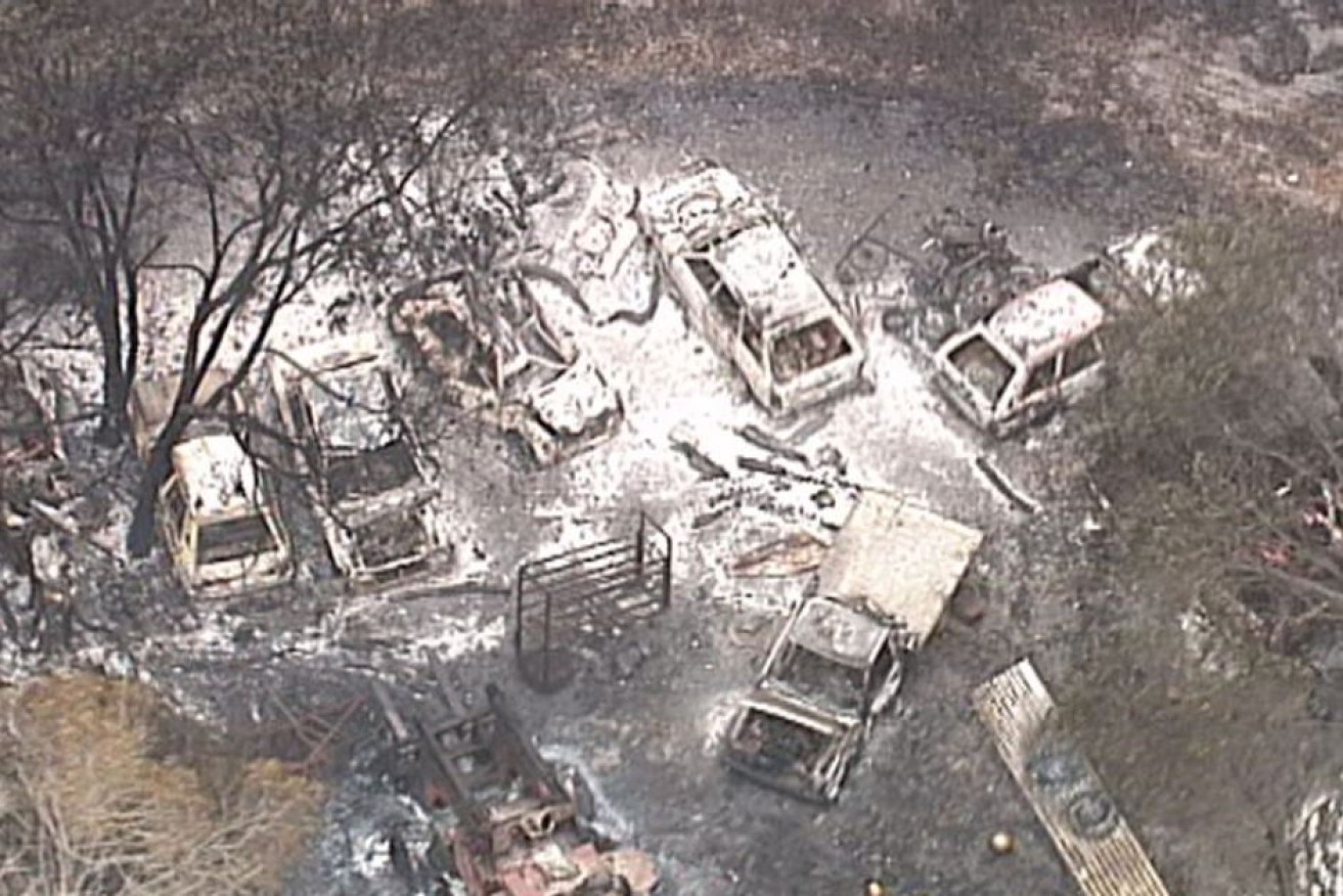 Destruction caused by bushfires at Deepwater and Baffle Creek.
