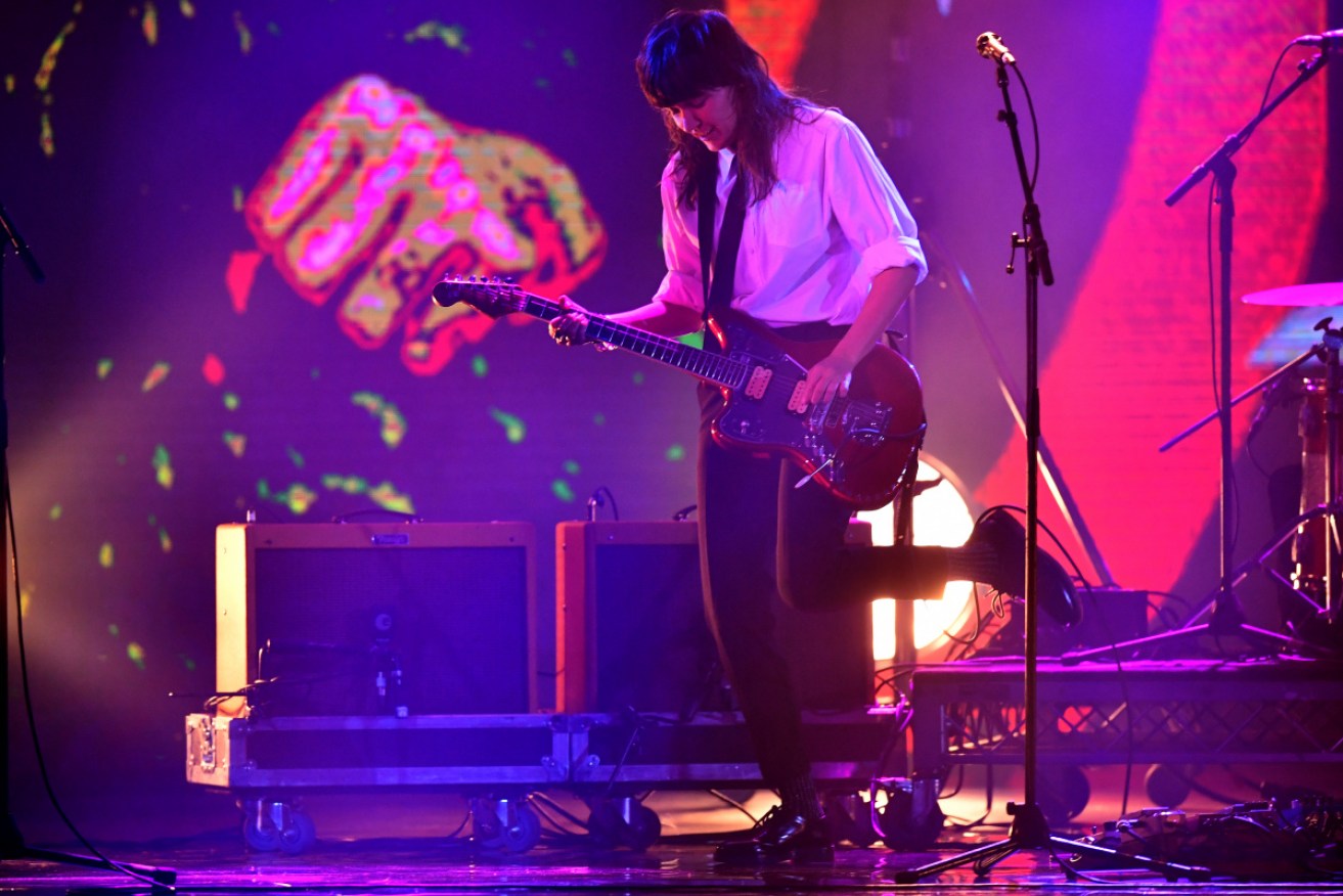 Courtney Barnett performing during the 32nd ARIA Awards in Sydney this week.