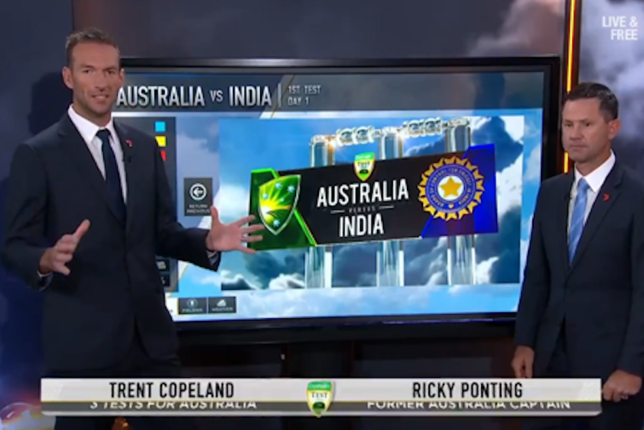Because, graphics: Ricky Ponting was seemingly left cold by Trent Copeland's high tech touchscreen.