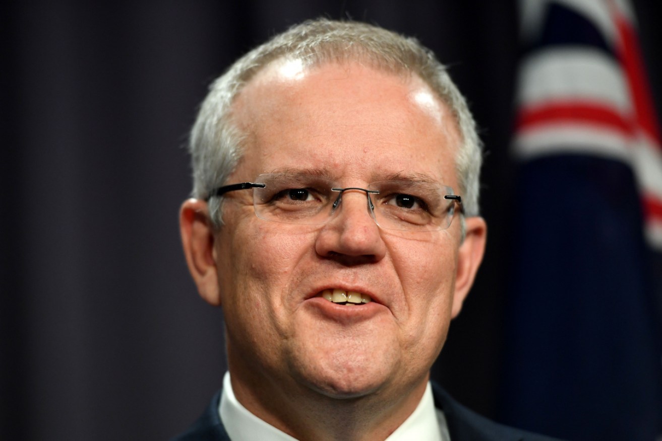 Scott Morrison has something to smile about at last. 