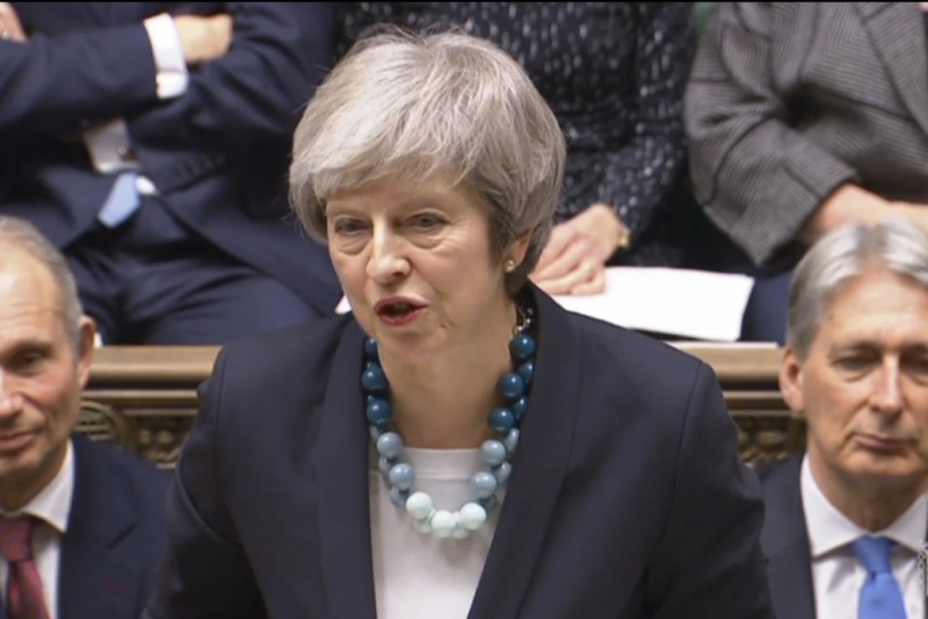 The UK Prime Minister earlier admitted her Brexit deal would have been rejected had it been voted upon in December.