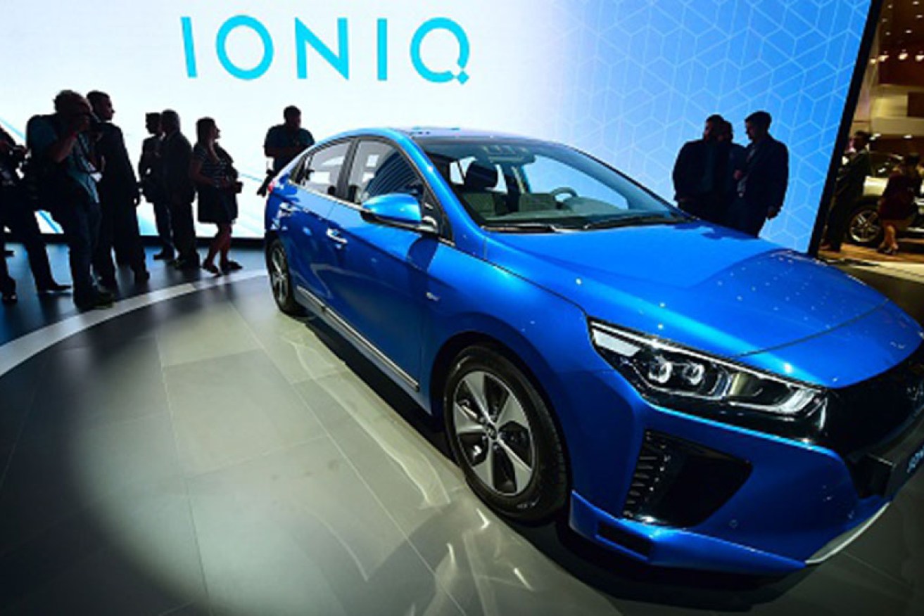 Hyundai's entry into the electric vehicle market is the Ioniq, a five-seat, five-door small car.