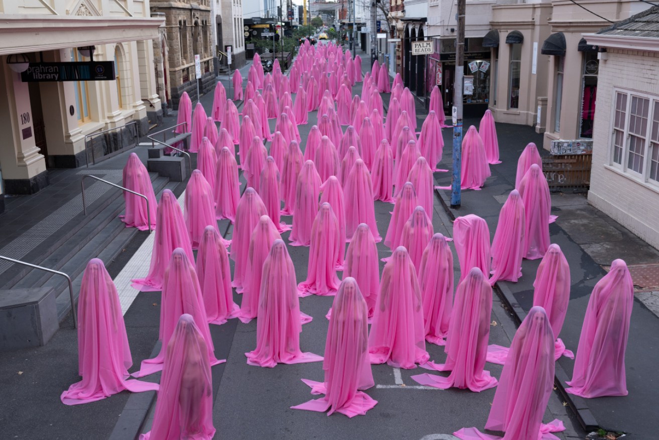 
		Spencer Tunick has revealed his photographs of hundreds of Melburnians braving winter in nothing but their birthday suit.