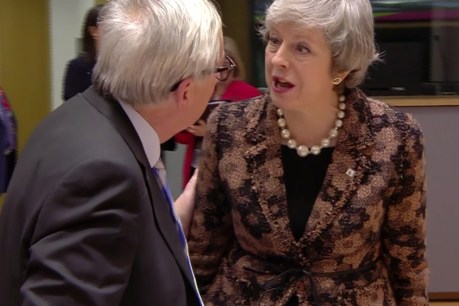 British PM Theresa May confronts Jean-Claude Juncker over &#8216;nebulous&#8217; comments