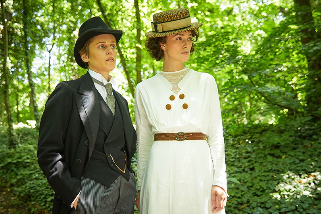 Denis Gough as Missy and Keira Knightley as Colette in <i>Colette</i>, a film which sees Knightley return to her best.