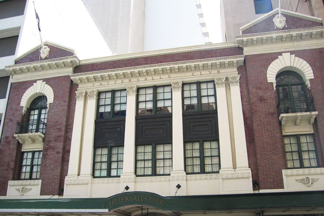 The formerly men-only Tattersall's Club is at the bottom of Queen Street Mall in the Brisbane CBD.