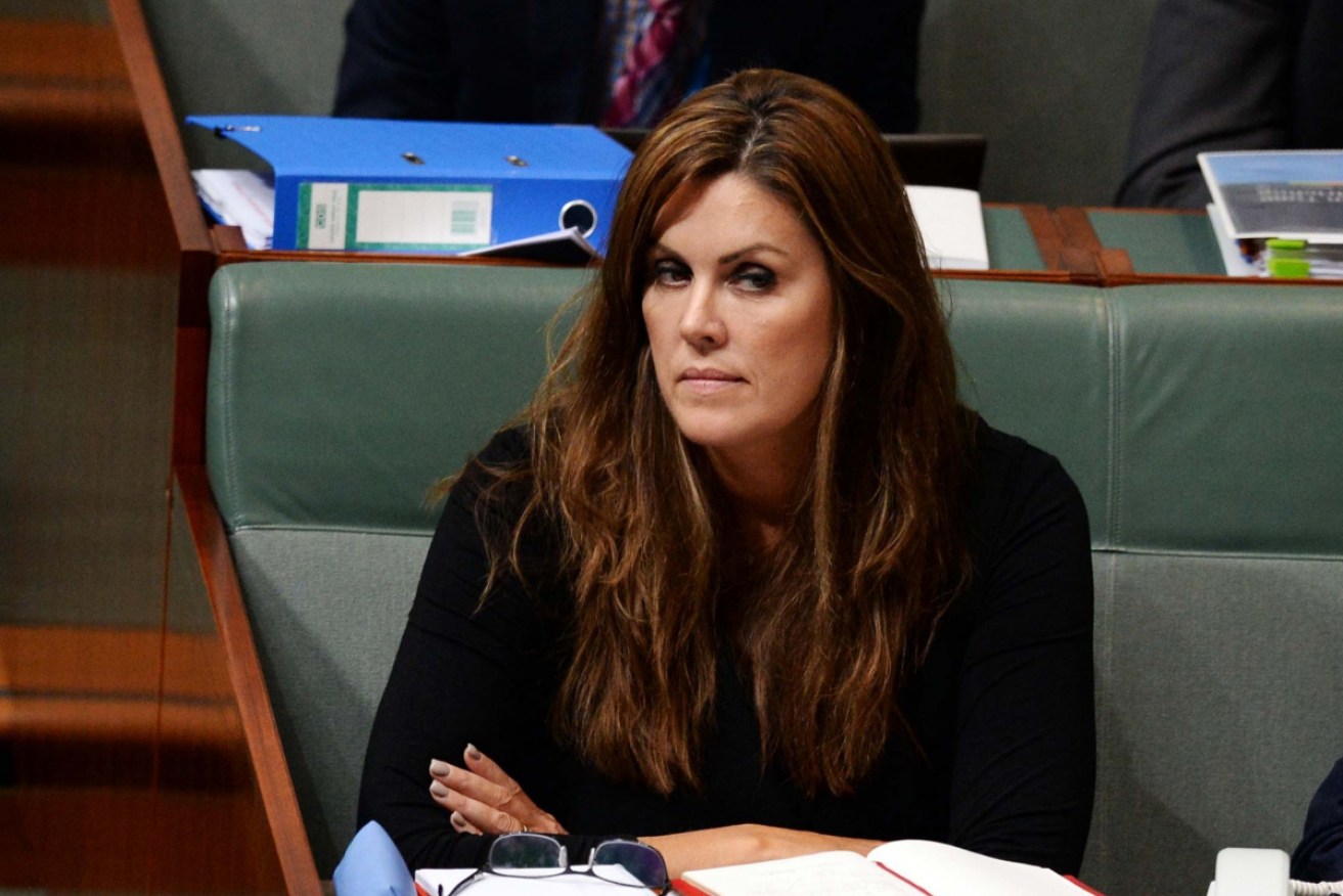 Trying it out for size? Peta Credlin on the floor of the House in 2015.