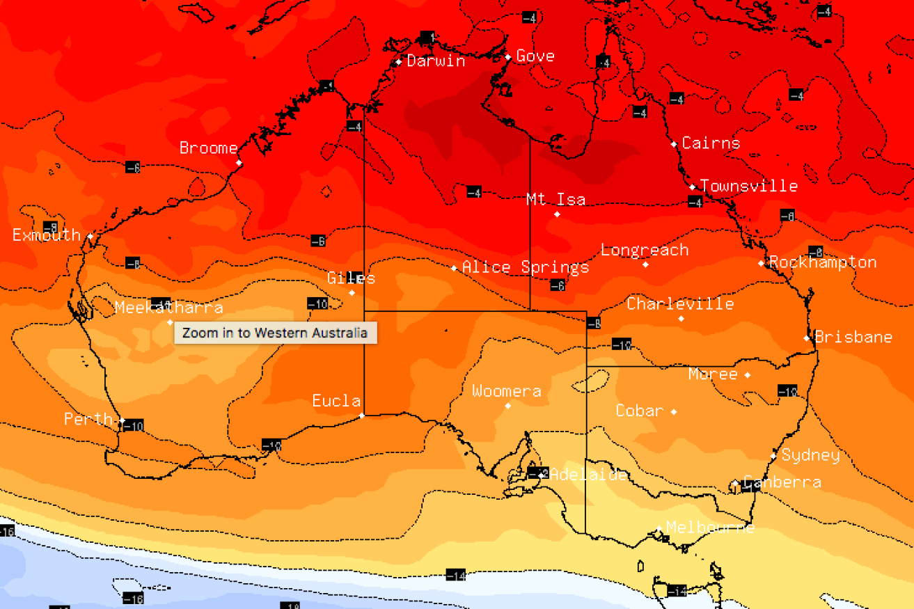 The forecast for Christmas Day? Hot, for just about everywhere in Australia.