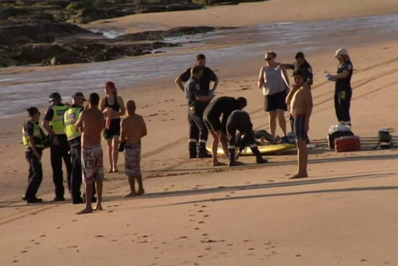 Attempts to revive the men on Woolamai Beach failed.