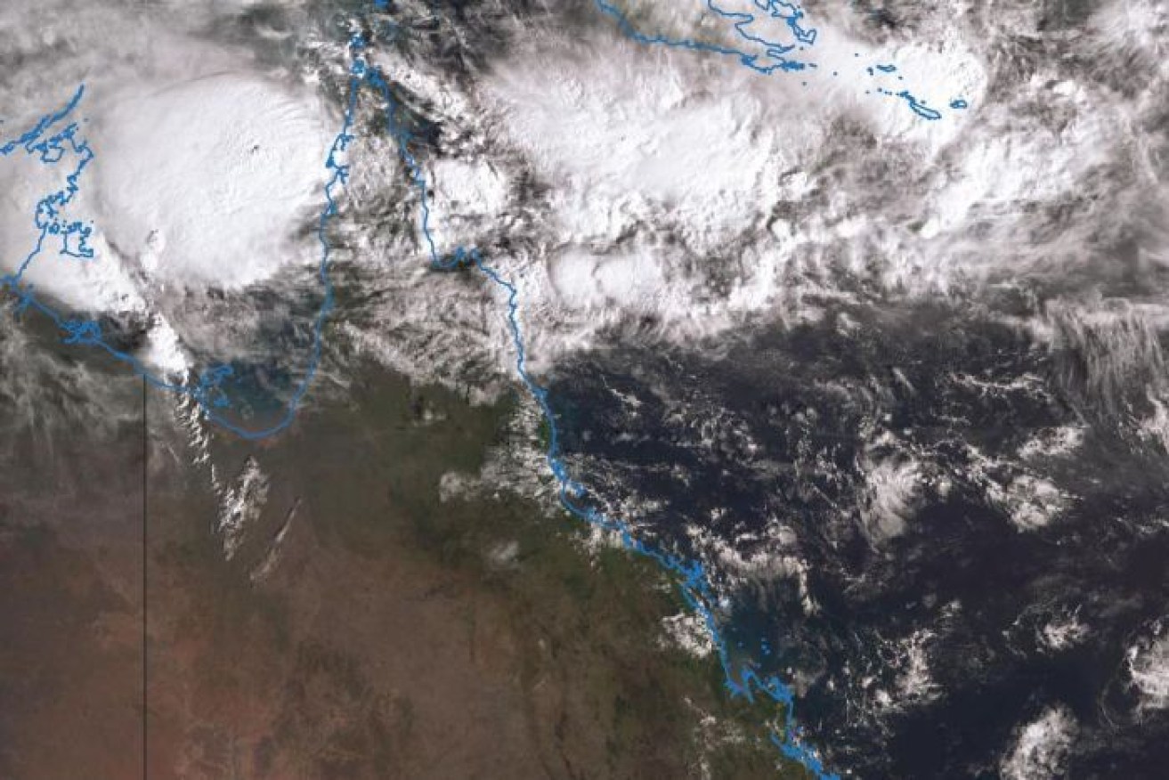 PHOTO: A satellite image of Tropical Cyclone Penny over the eastern Gulf of Carpentaria. 