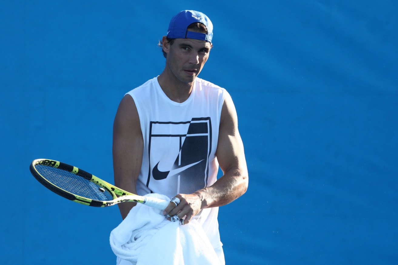 Rafael Nadal is a huge challenge for the local lad. 