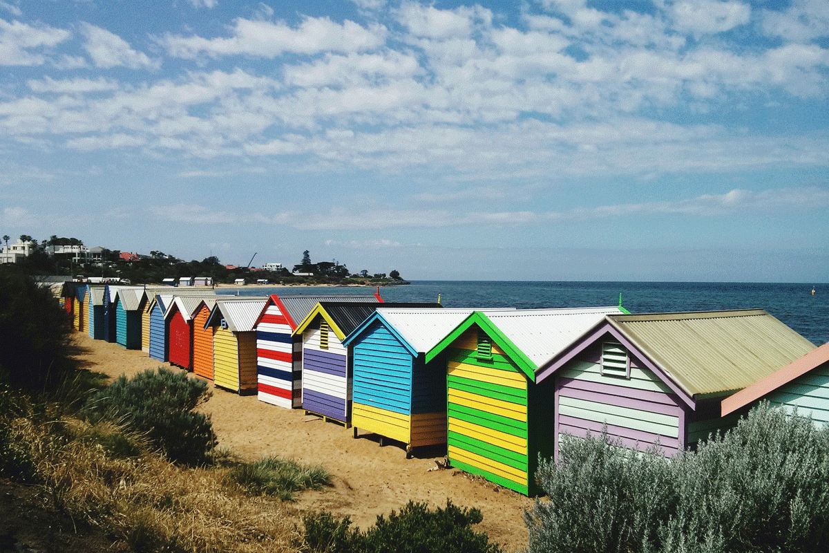 Brighton beach in Victoria is renowned for its colourful 'bathing boxes', and buyers are willing to pay a premium for the iconic wooden huts. 