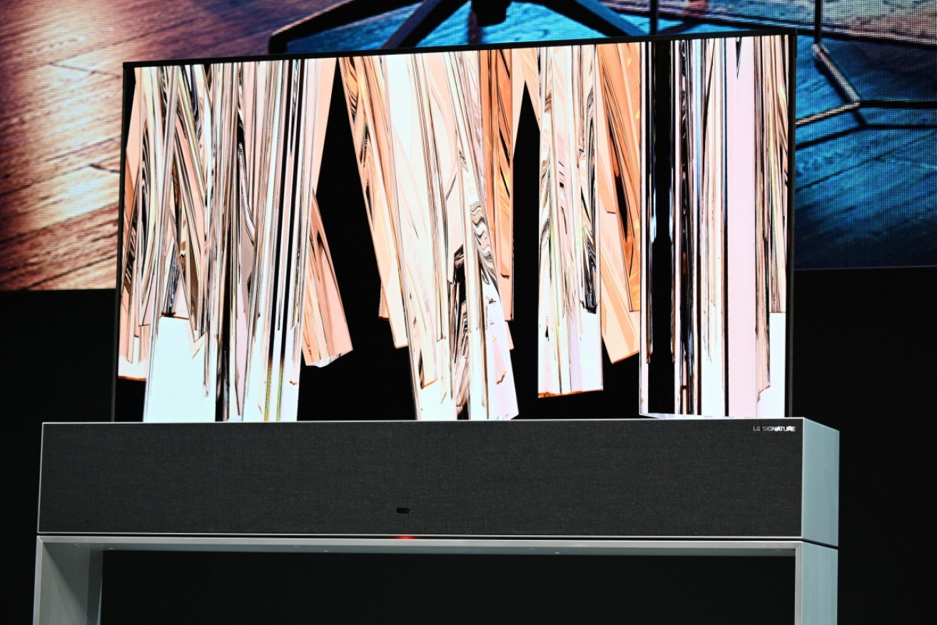 LG has unveiled a world-first rollable OLED TV at CES in Las Vegas
