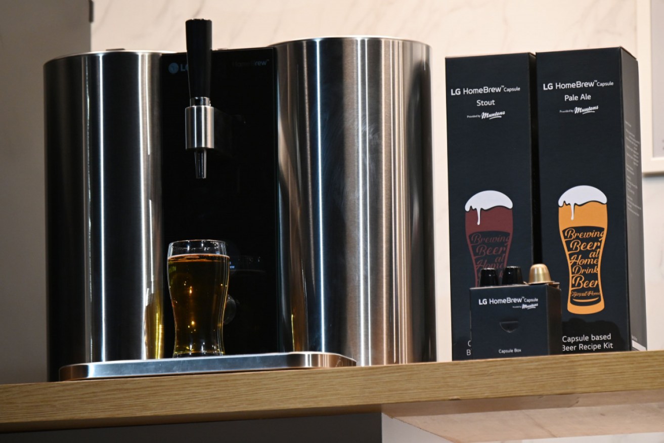 LG is launching a beer home-brewing machine. 