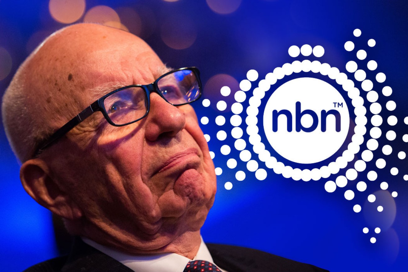 Media mogul Rupert Murdoch has always denied he had an interest in trashing Labor's NBN.