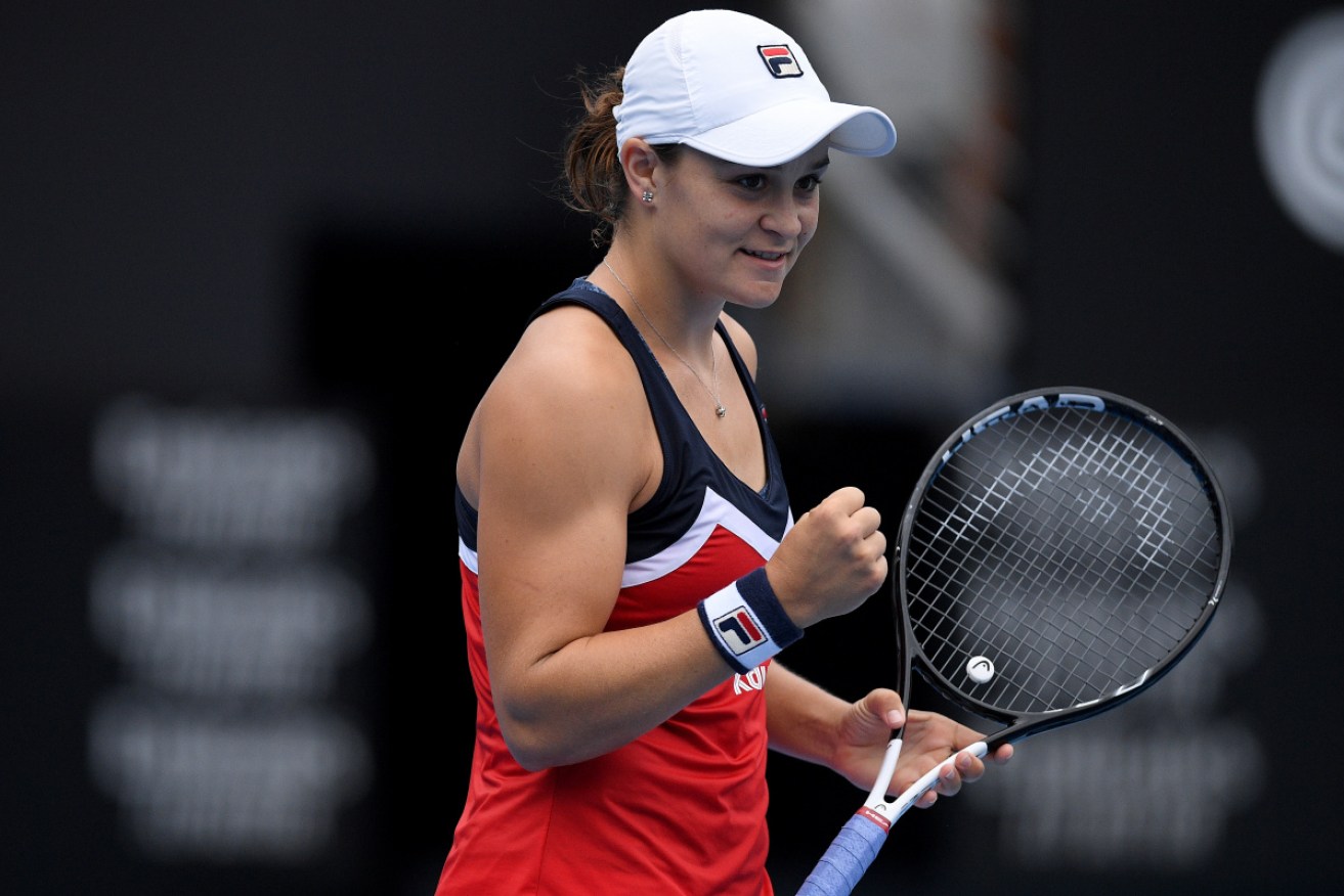 Barty can become the first Australian woman to win a WTA tournament at home in eight years with a win on Saturday.
