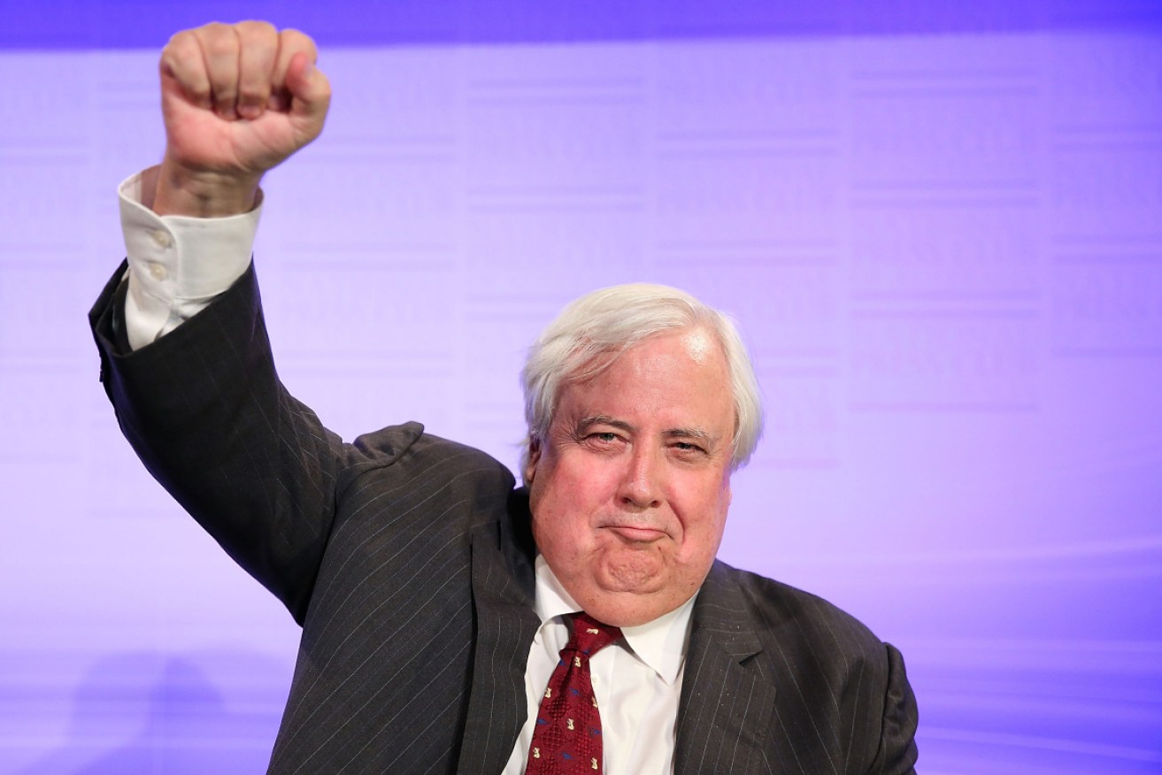 Clive Palmer $55 million on election advertising was better spent than donating to Meals on Wheels. 