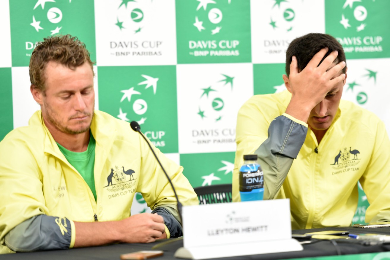 Tomic [in 2016] has denied ever threatening Lleyton Hewitt's family as Australian tennis's ugly war of words continues.