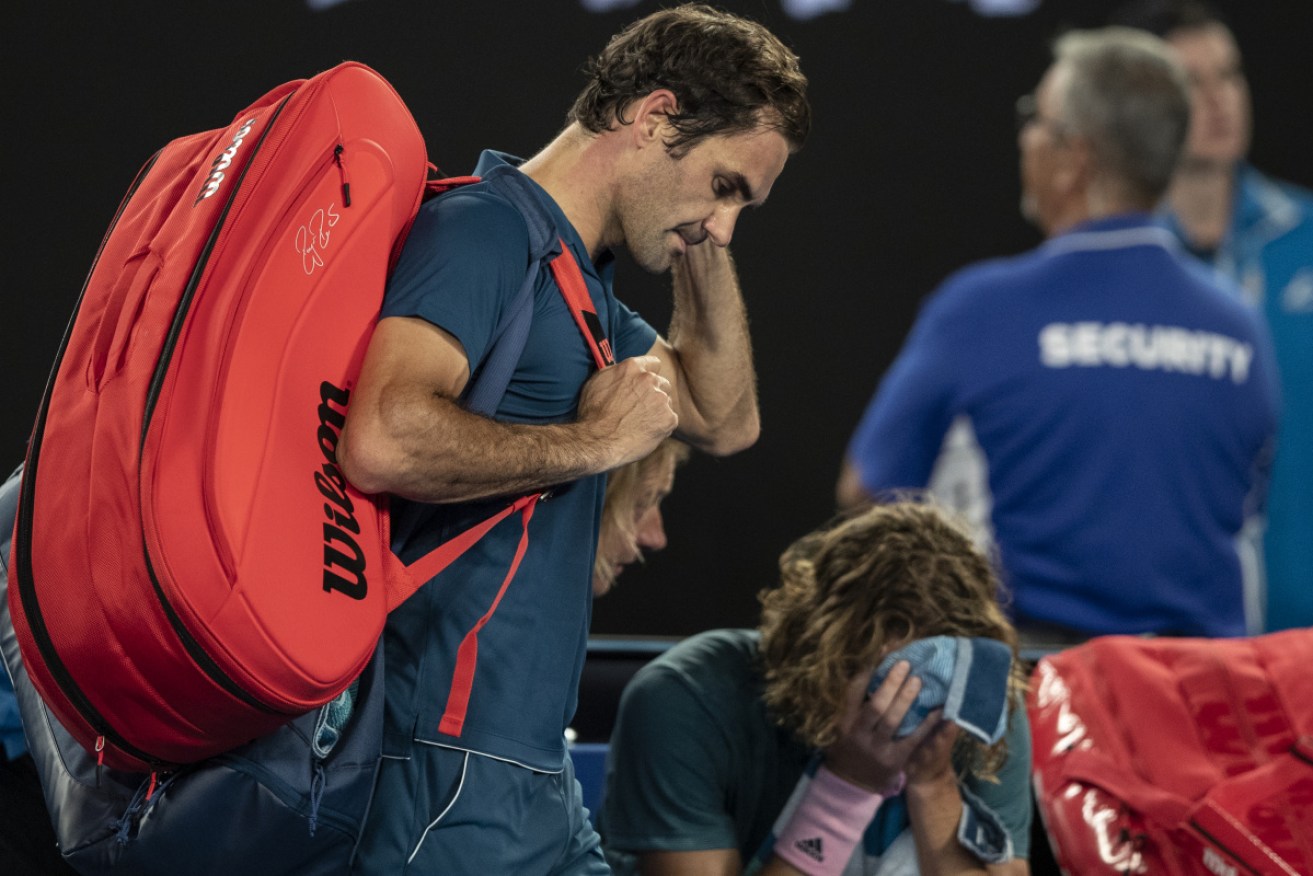 Roger Federer lost to Stefanos Tsitsipas on day seven of the Australian Open.