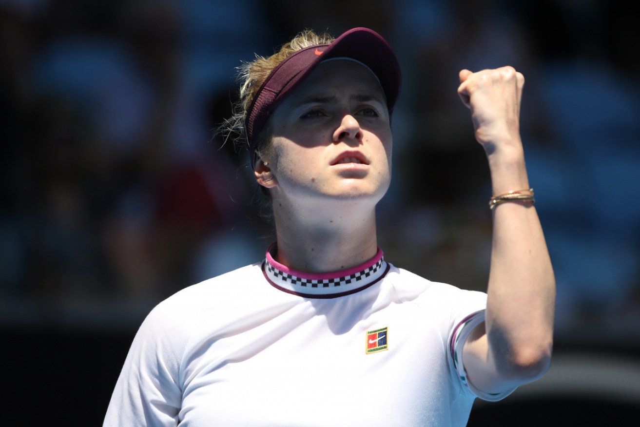 Elina Svitolina equalled her best grand slam showing after overcoming American Madison Keys in three sets.