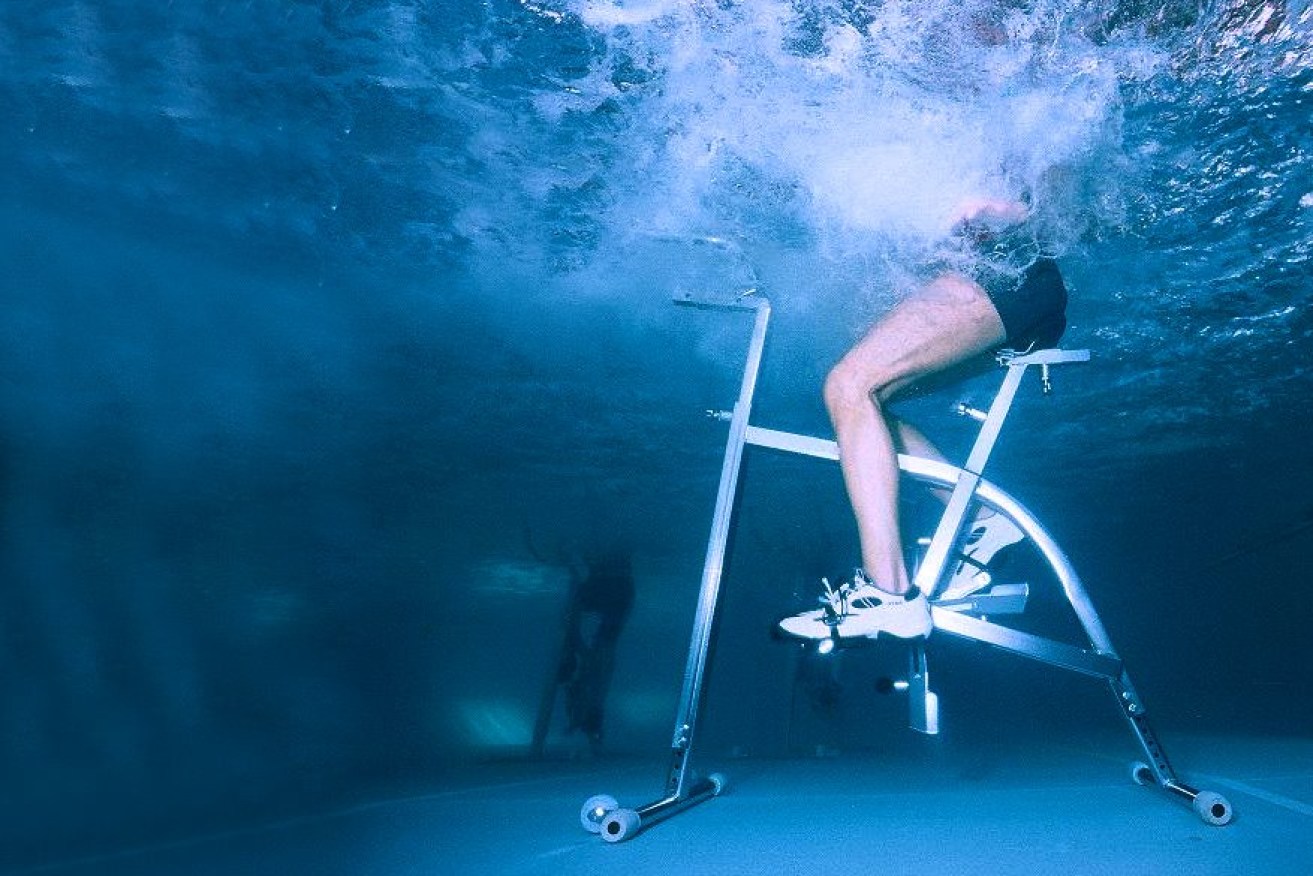 Water cycling improves cardio and strength while keeping cool.