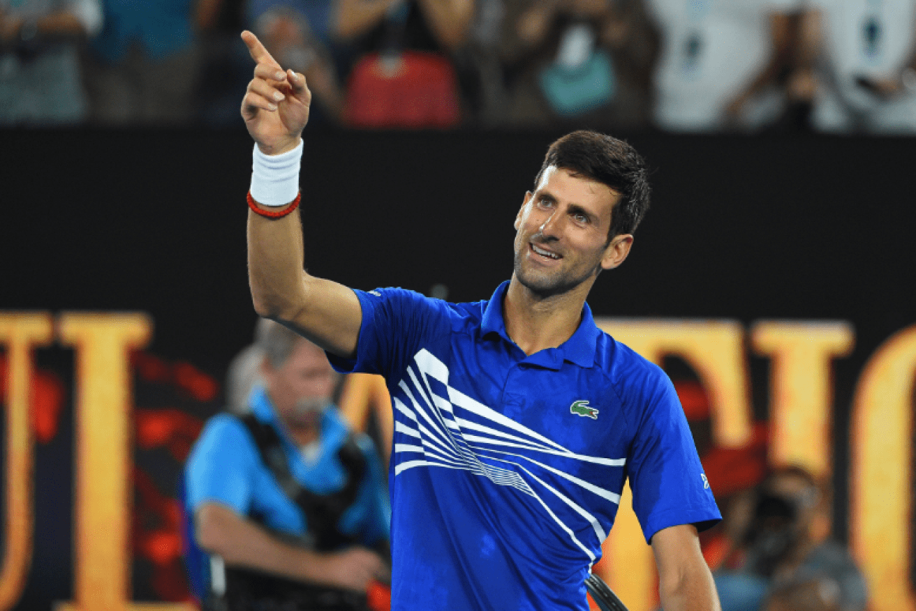 Novak Djokovic is aiming high after Friday night's demolition of Lucas Pouille.
