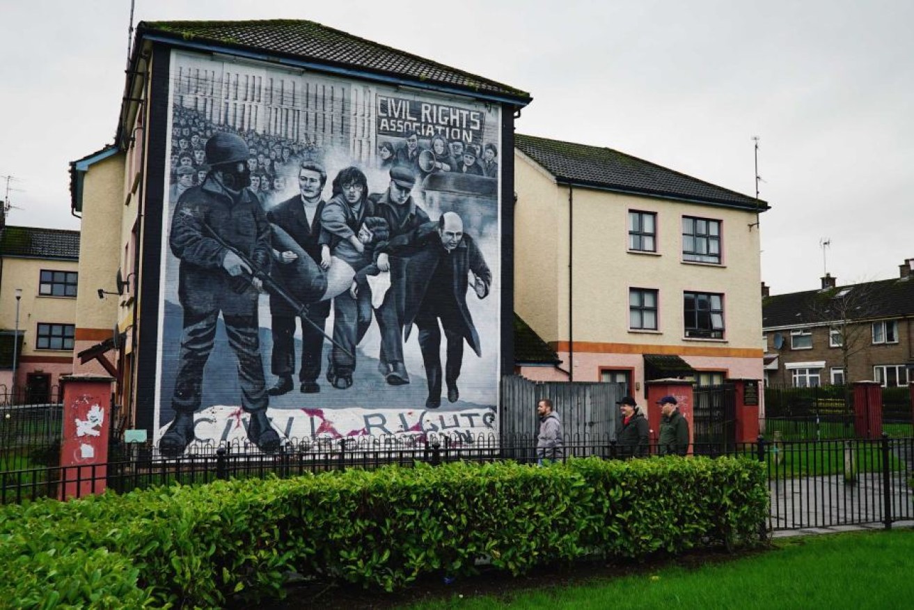 Markers of sectarian violence can be seen on just about every corner in Derry.