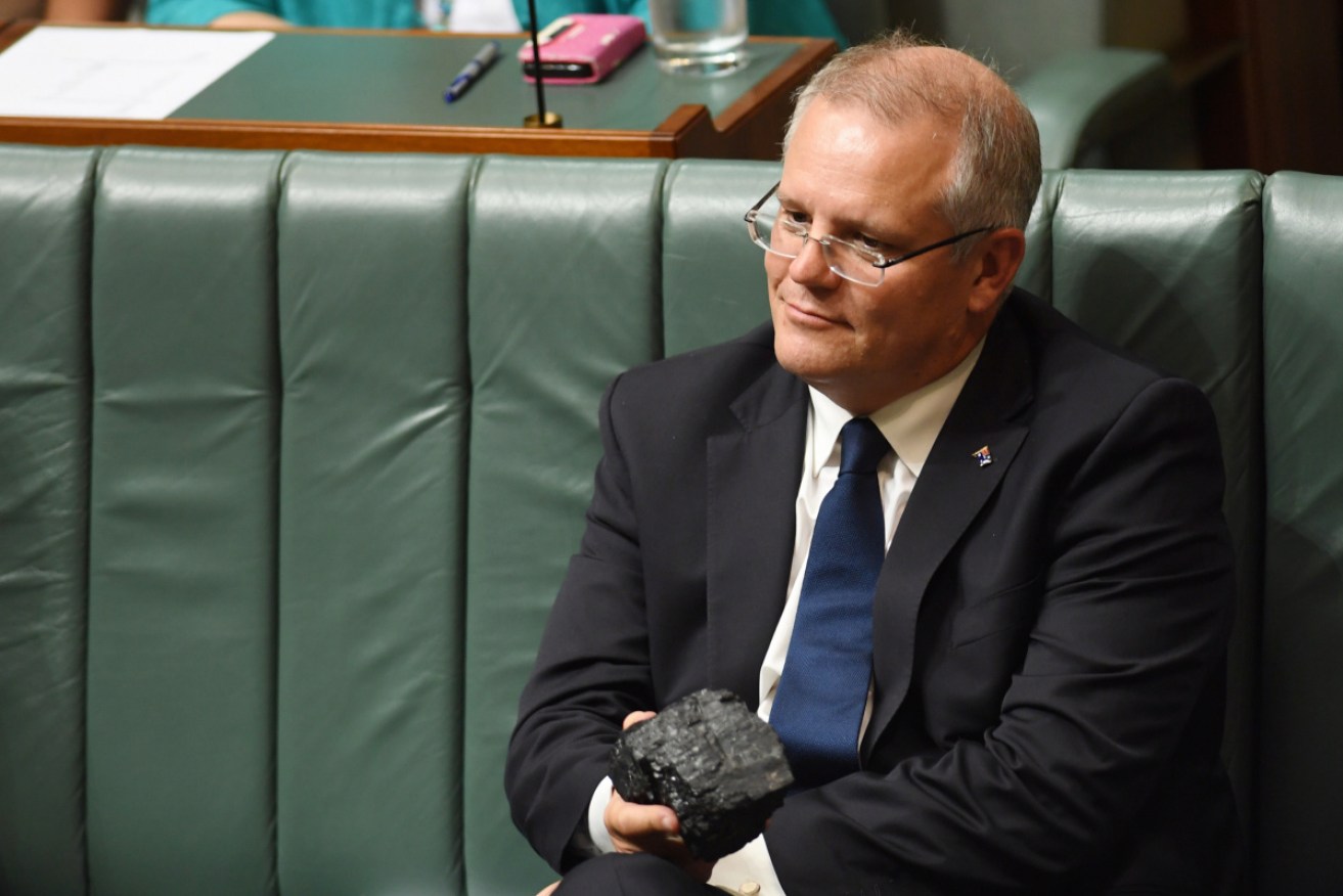 Scott Morrison took a lump of coal into parliament. 