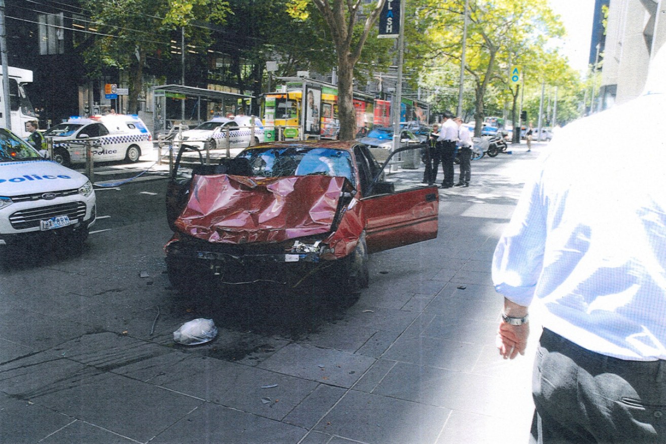 The car driven by James Gargasoulas in the attack that killed six people in January 2017.