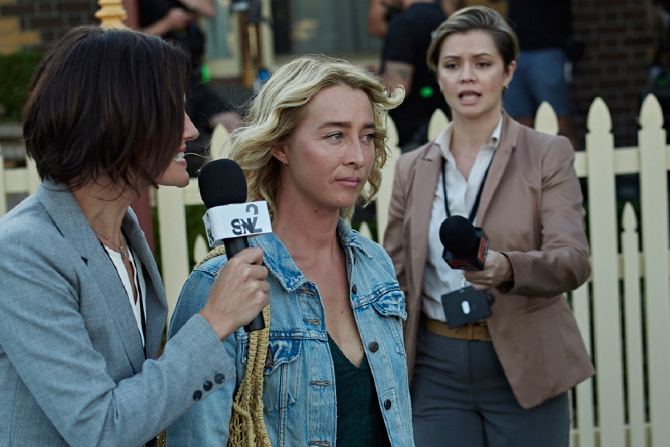 Asher Keddie (in <i>The Cry</i>) says the ABC drama looks at "the myths of motherhood."