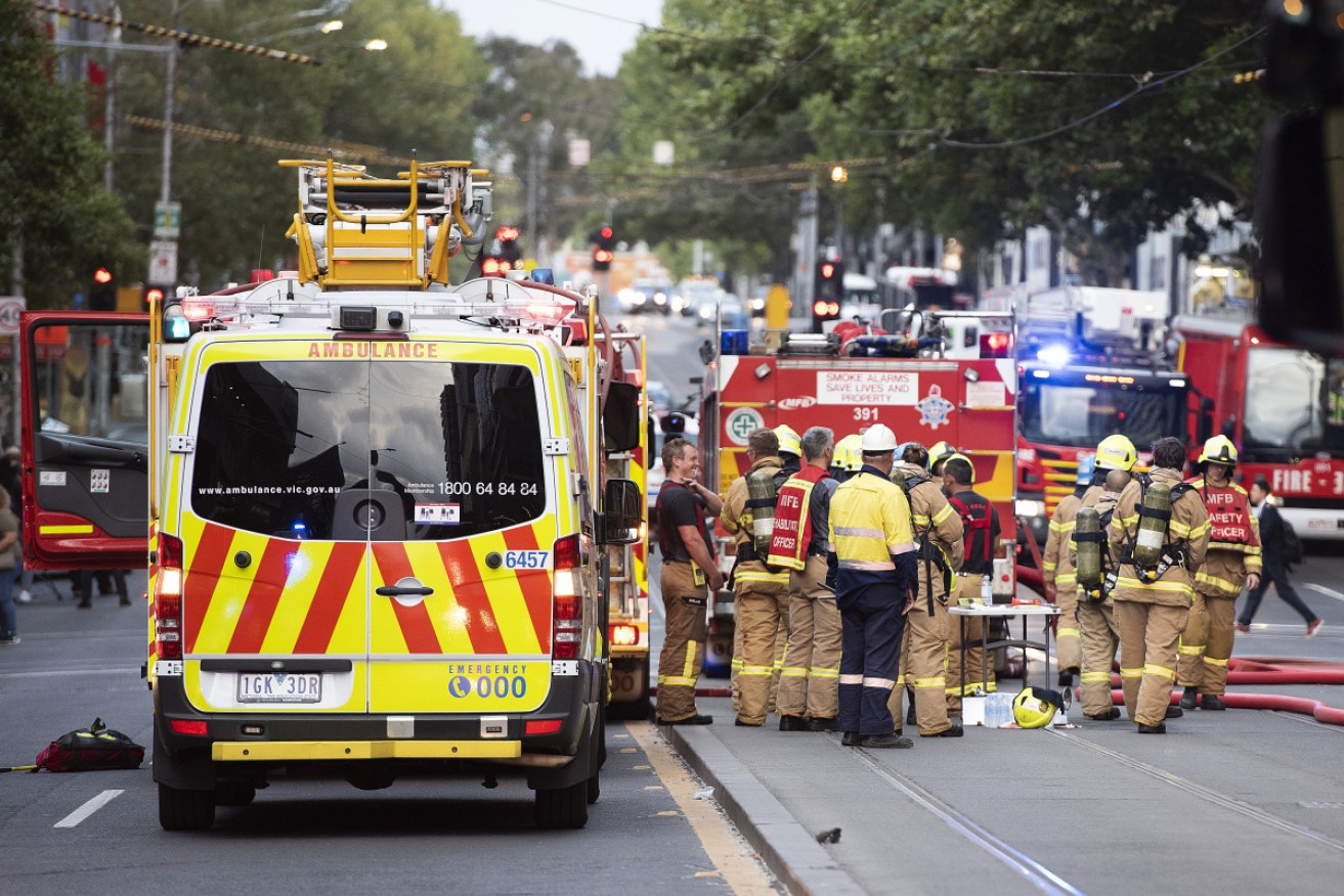Extra fire fighters were deployed because of the cladding.