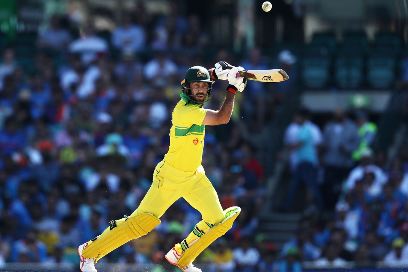 The big show is back. Glenn Maxwell in action for Australia.