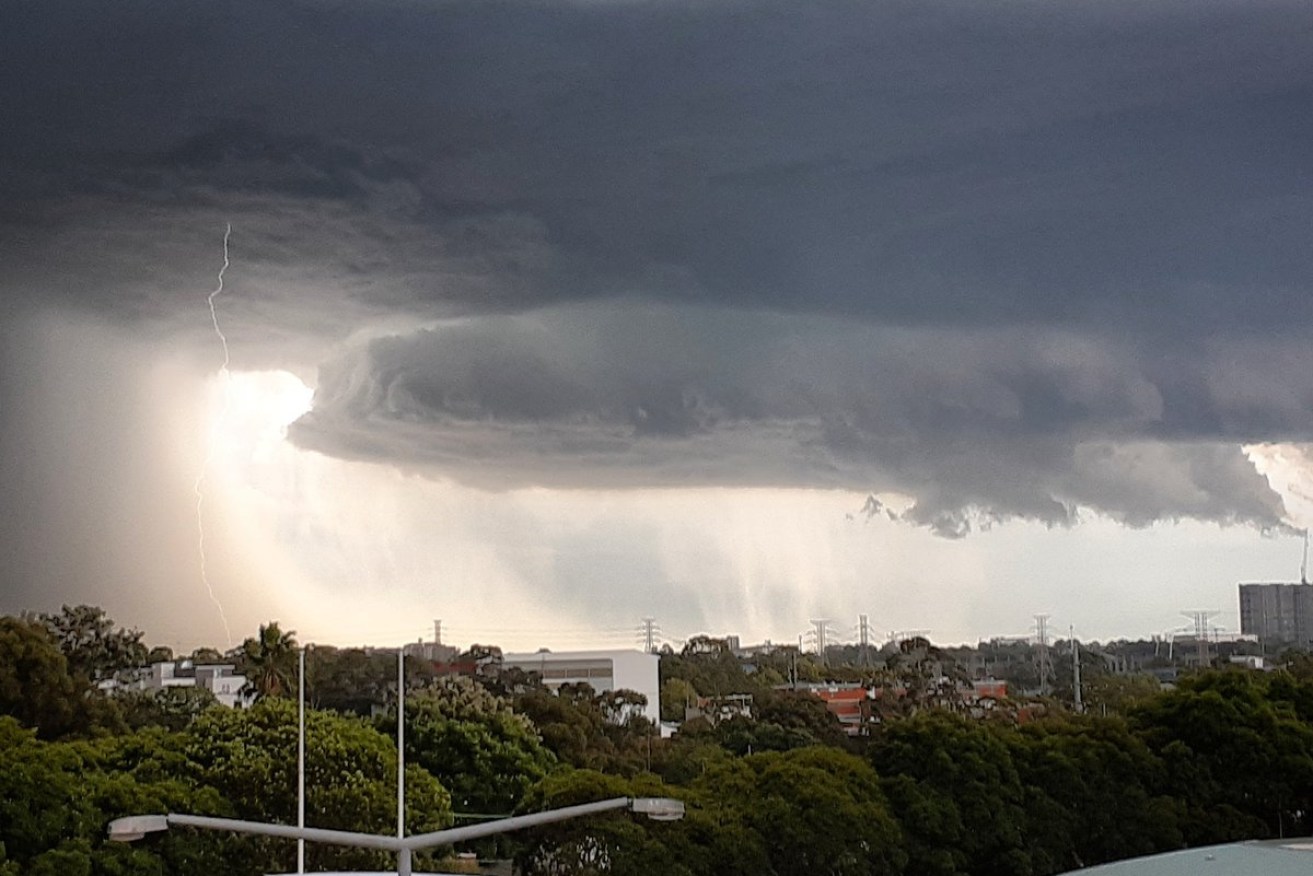 Daisy de Windt took this photo from her Homebush residence on Friday evening.