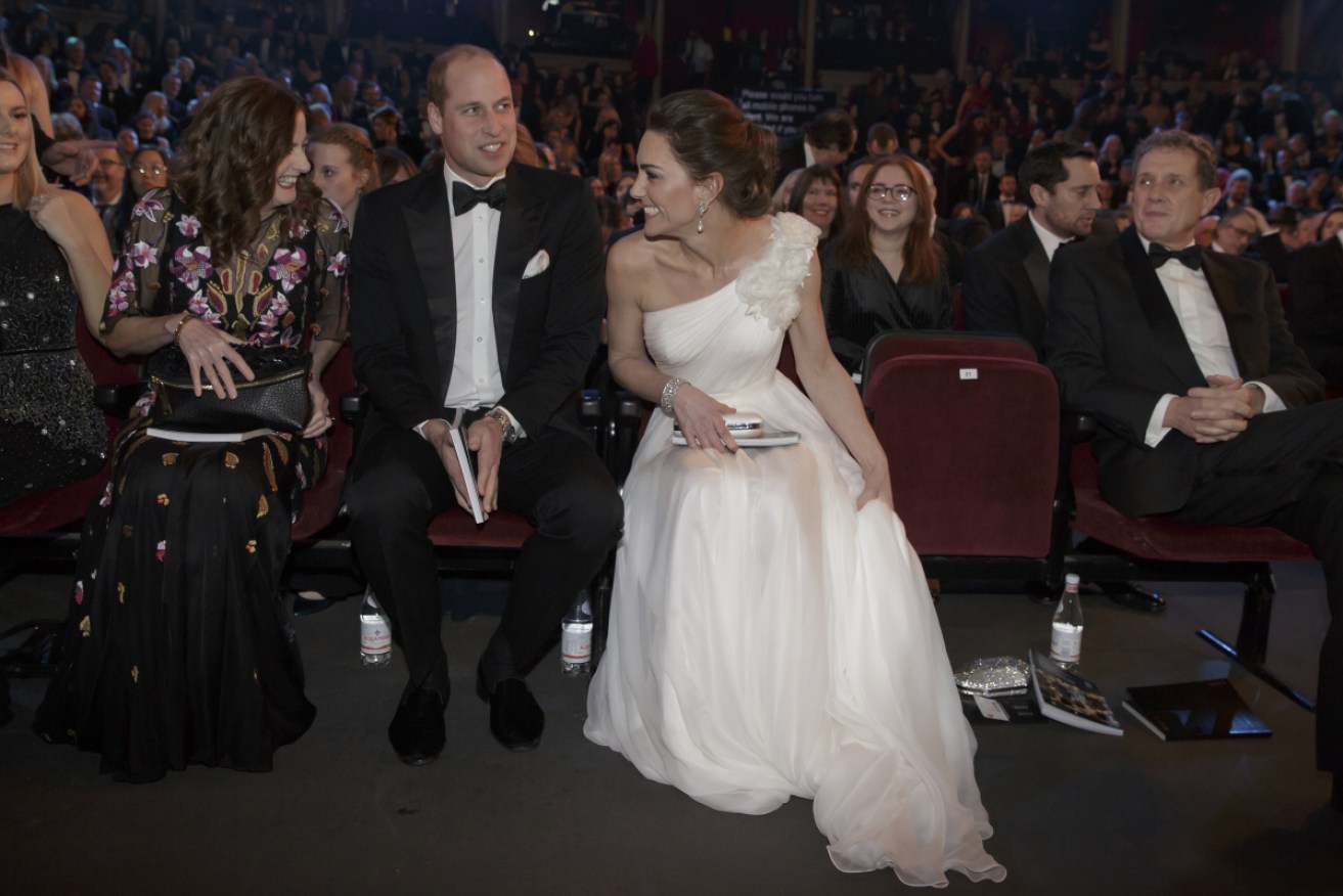 The Duke and Duchess of Cambridge chatted with BAFTAs chief executive Amanda Berry on February 10 in London.