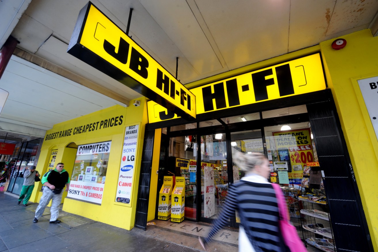 Retailing giant JB Hi-Fi has posted a 67 per cent jump in full-year profit.