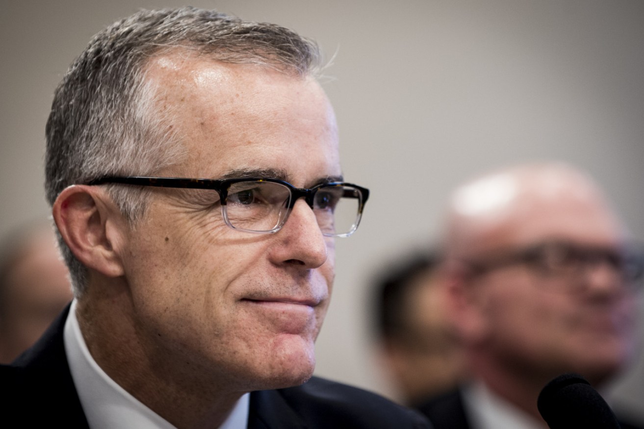 Andrew McCabe became acting director in May, following President Trump's dismissal of James Comey.