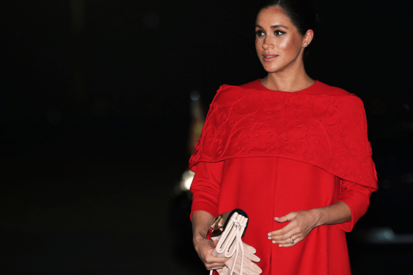 Lady in red: If Meghan was hurt by criticism of her lavish new York baby shower. it didn't affect her poise and style in Morocco.