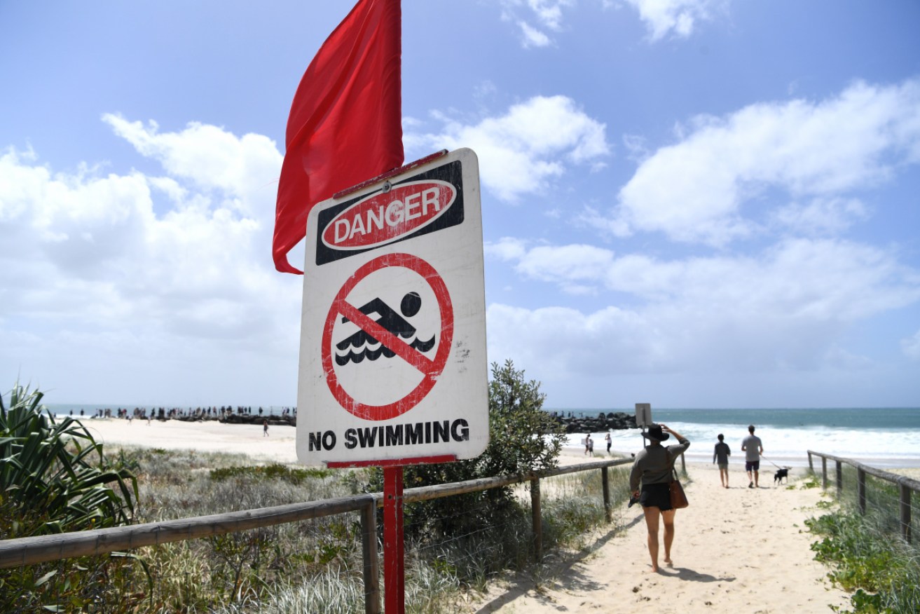 All Gold Coast and most Sunshine Coast beaches were closed over the weekend.