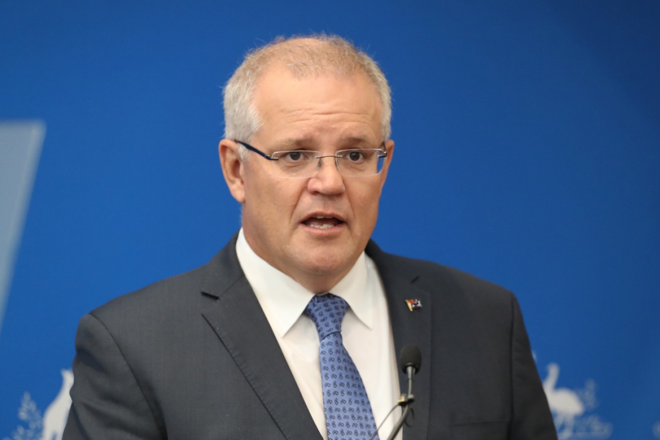 Scott Morrison releases his plans for a Climate Solution Fund in Melbourne on Monday.